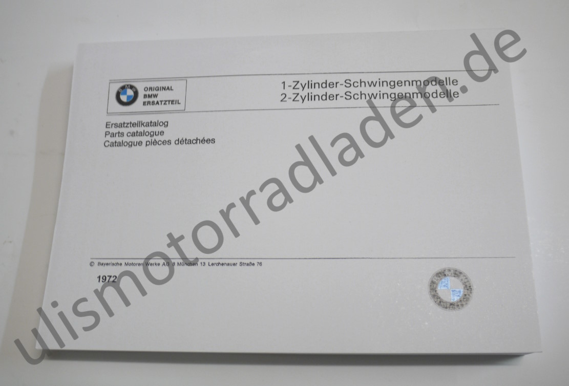 Ersatzteil-Liste für BMW R26, R27, R50, R50S, R60, R69, R69S