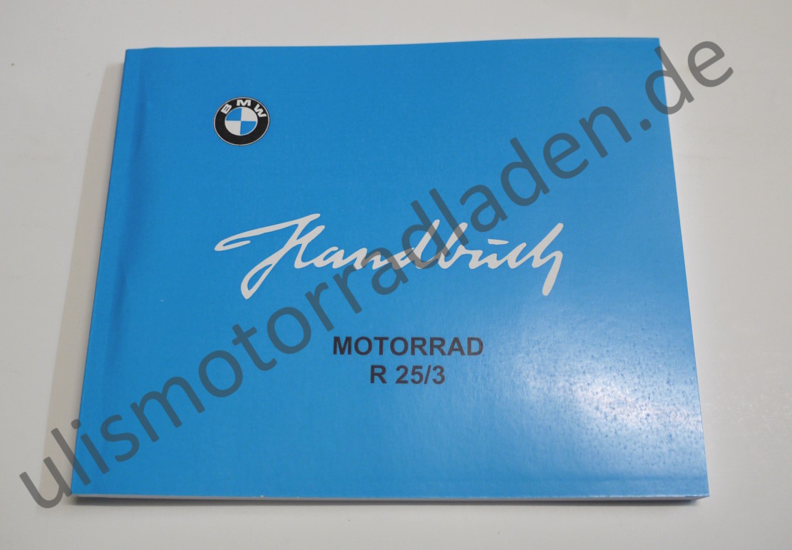 Handbuch (Betriebsanleitung) für BMW R25/3