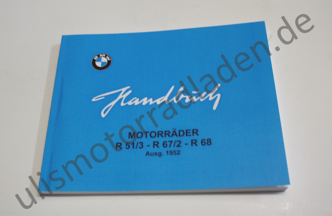 Handbuch (Betriebsanleitung) für BMW R51/3-R68